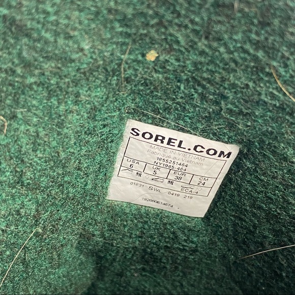 Sorel Blue Black Winter Boots Velcro - Picture 6 of 8